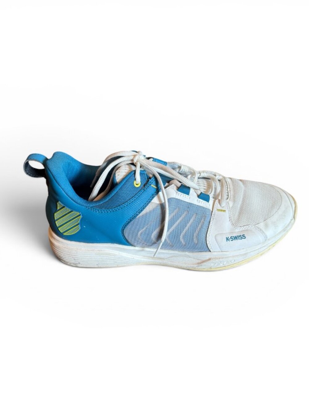 K-Swiss Smash Men's Size 13 Tennis Pickleball Shoes White Blue Court Sneakers